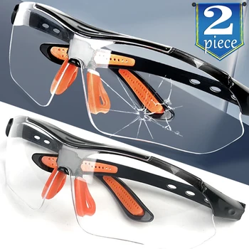1/2pcs Clear Eye Sand Prevention Ветрозащитные очки для безопасной верховой езды Вентилируемые очки Рабочая лаборатория Защитные очки Очки Очки Очки