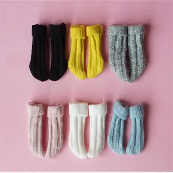 1 пара ниток носки гибкие милые носки для блит ob11 1/12 бжд куклы аксессуары одежда для кукол