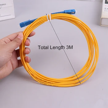  1 шт. 3-метровый симплексный волоконно-оптический кабель SC-SC одномодовый патч-корд FTTH с косичкой