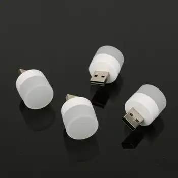 1 шт. Аккумуляторная лампа USB Лампа Мини Светодиодный Ночник Зарядка USB Книжные Светильники Маленькая Круглая Настольная Лампа Для Чтения