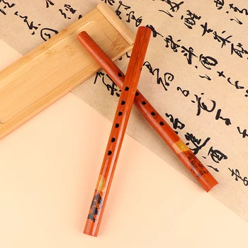 1 шт. Длина 33 см Прочная китайская традиционная флейта Исполнять бамбуковый Сяо Дицзы Вертикальный бамбуковый флейта Музыкальный инструмент