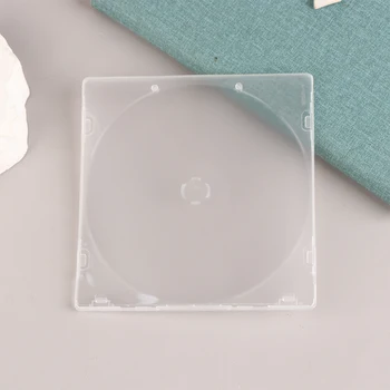 1 шт. Портативный ультратонкий стандартный чехол для DVD Прозрачный пакет для компакт-дисков Коробка для хранения компакт-дисков Цельный чехол для дисков для домашнего кинотеатра