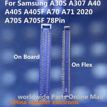 10 шт.-200 шт. Для Samsung A30S A307 A40 A405 A405F A70 A71 2020 A705 A705F USB Зарядное устройство Зарядная док-станция Штекер FPC Разъем на плате