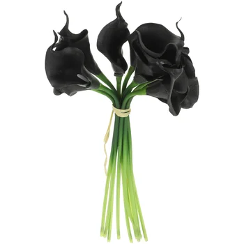 10 шт. Искусственный букет Искусственные цветы Искусственные цветы Черные розы Моделирование Украшения