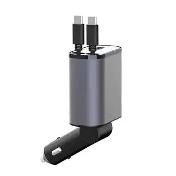 100 Вт Универсальный автомобильный адаптер для прикуривателя Многопортовое зарядное устройство для быстрой зарядки USB TYPEC Адаптер прикуривателя Аксессуары для транспортных средств