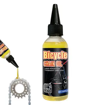 100 мл Прочная смазка для обслуживания велосипеда Смазочное масло для горного велосипеда Антикоррозийная смазка Производительность Масло для обслуживания цепи