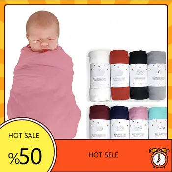 120 * 120 см муслиновое бамбуковое детское одеяло мягкие одеяла для новорожденных 2 слоя марли для ванны Младенец Пеленка Обертывание Спальный мешок Чехол для коляски