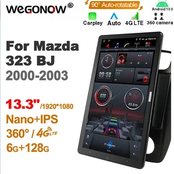 13.3 дюйма Ownice 1Din Android10.0 Автомагнитола 360 Панорама для Mazda 323 BJ 2000-2003 GPS Авто Аудио Плеер SPDIF 4G LTE NO DVD