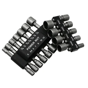 14 шт. 5 мм-12 мм шестигранные головки втулка сопла гайка набор отверток шровендрайер набор бит наборы отверток набор инструментов торцевые ключи