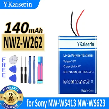 140mAh YKaiserin Battery NWZW262 (401225 2 линейные) для Sony NW-WS413 NW-WS623 NW-WS625 NWZ-W273S NWZ-W274S NWZ-W252 NWZ-W262