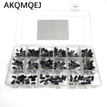 15 моделей, общий набор электролитических конденсаторов 0,1 мкФ 50 В-470 мкФ 16 В 6 * 12, 540 коробок для образцов