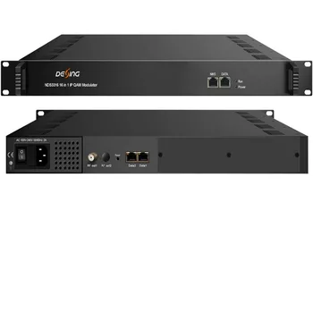 16 32 64-канальный IP-DVB-C гостиничная кабельная система мультиплексированный зашифрованный DVB-C IP QAM модулятор QAM