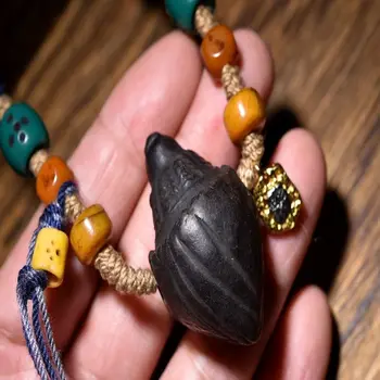 1pcs/лот Бутик Тибетский Ньянг Pull Rub ручное ожерелье ручная нить Звездная луна Бодхи агат сосна камень ручные украшения