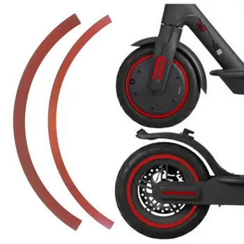 2 шт. Наклейки на скутер Светоотражающие водонепроницаемые привлекательные Улучшить безопасность езды Наклейка на колесо для Xiaomi Scooter M365 / PRO