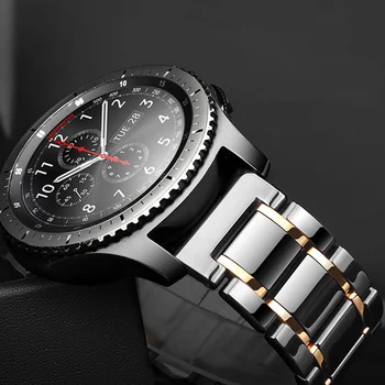 20 мм 22 мм керамический ремешок для Samsung Galaxy Watch 42 мм 46 мм Active2 2 40 мм 44 мм Смарт-часы Роскошный браслет Correa Straps Gear S3