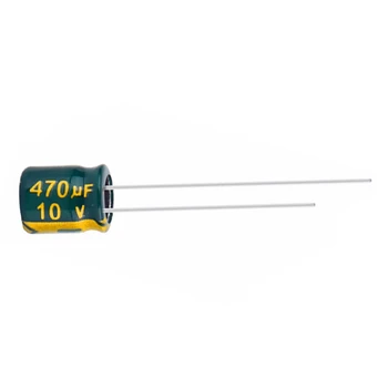 20 шт. 470 мкФ 10 В 10 В 470 мФ Алюминиевый электролитический конденсатор высокочастотный 6X7 мм