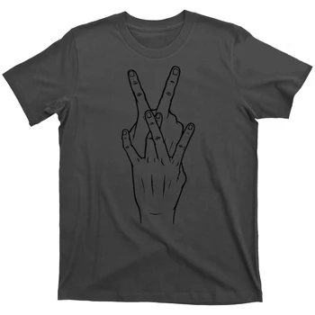 2019 Мужская футболка Модная футболка с о-образным вырезом Homme V Dub Vdub Палец Знак мира Новый Gti Кролик Немецкие графические футболки