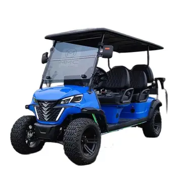 2023 Haot Sale Китай 48 В литиевая батарея 4 колеса 4-местная тележка для гольфа Цвет Индивидуальный многофункциональный солнечный электрический гольф-кар