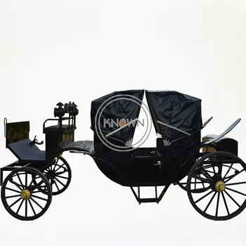 2023 Двухрядный электрический конный экипаж для свадебной фотографии Экскурсионный экипаж Прицеп Royal Horse Cars