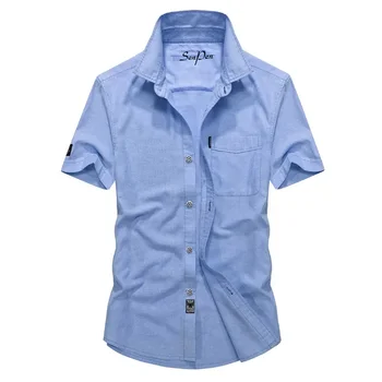 2023 Новая рубашка с коротким рукавом Мужская летняя рубашка-поло Корейская версия Slim Fit Fashion Рубашка с половиной рукава