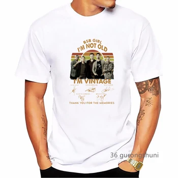 2023 Я люблю футболку с графическим принтом BSB Мужчины Крутая футболка Backstreet Boys Футболка Homme с коротким рукавом Рубашка Harajuku Рубашка хип-хоп