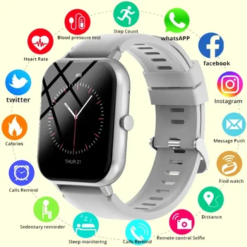 2024 Новые умные часы для мужчин 1,83-дюймовый сенсорный большой экран Bluetooth Call IP67 Life Водонепроницаемый фитнес-трекер Женские смарт-часы