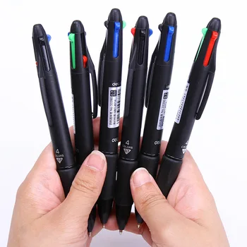 25 шт. 4 в 1 многоцветная ручка шариковая ручка красочная выдвижная шариковая ручка многофункциональная ручка для маркера письменных принадлежностей