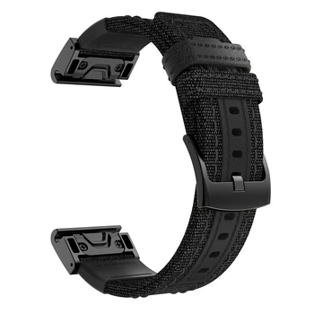 26 мм Ремешок для часов Garmin Enduro / Tactix Delta Нейлоновый кожаный ремешок для Garmin Fenix 7X / Descent MK1 MK2 MK2i Ремешок для часов