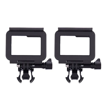 2X Пластиковый защитный стандартный чехол рамки рамки для черной экшн-камеры Gopro Hero 5