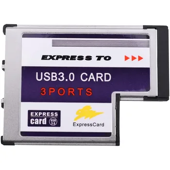 3 Порт спрятан внутри USB 3.0 - Express Карта 54 мм Адаптер Преобразователь Чипсет FL1100