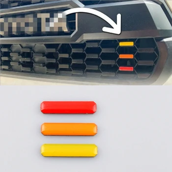 3 шт./лот Три цвета Эмблема Значок Наклейки на решетку радиатора автомобиля Наклейки для Toyota Tacoma 4Runner Автоаксессуары