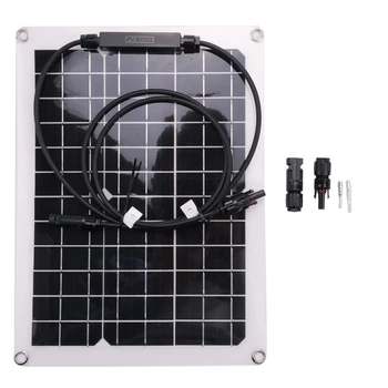 30 Вт Портативная монокристаллическая солнечная панель 18 В RV Автомобильное зарядное устройство