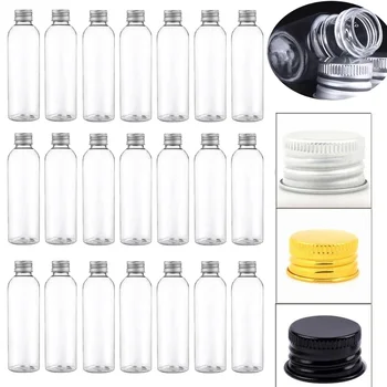 30 шт. 5 мл-250 мл мини-пластиковая бутылка для образцов с алюминиевыми завинчивающимися крышками портативные флаконы для путешествий косметические контейнеры для лосьонов