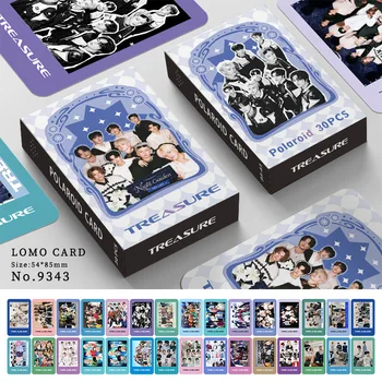 30Pcs/Компл./компл., Kpop Idol TREASURE Group, Новый альбом, LOMO Card, Poster HD Collection, Групповые фотокарточки, Высокое качество для подарочной серии