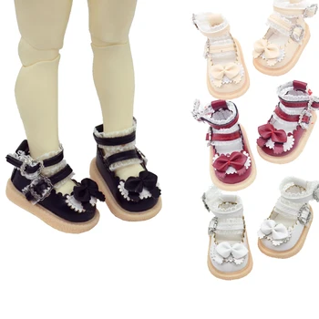 4,5 см Мини Игрушки Кукольная обувь для EXO 1/6 БЖД YOSD Аксессуары для кукол Мода Высокие сапоги, кожаные туфли с бантом