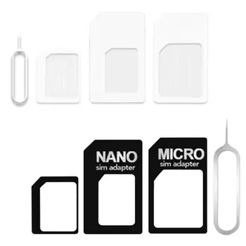  4 в 1 Преобразовать нано-SIM-карту в адаптер микростандарта для iPhone для беспроводного маршрутизатора Samsung 4G LTE USB