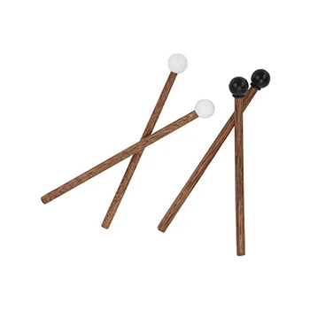 4 Стальные язычковые барабанные палочки, резиновые барабанные палочки для детей, для детских барабанщиков и практикующих