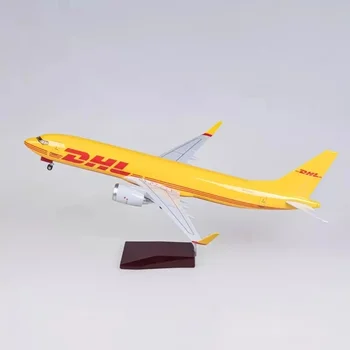 48 см Масштаб 1:85 Модель B737 Модель DHL Express Авиакомпания с базовыми шасси Самолет из сплава Смола Самолет Коллекционный дисплей Коллекция