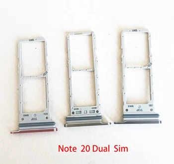 50 шт. Двойной лоток для SIM-карты Micro SD Держатель Nano для Samsung Galaxy Note 20 / Note 20 Ultra