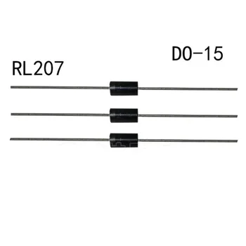 50PCS RL207 Выпрямитель Диод быстрого восстановления 2A1000V DO-15