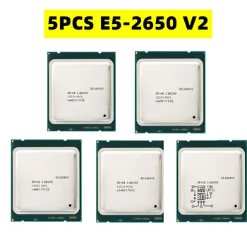 5PCS Xeon E5-2650v2 E5 2650 v2 2,6 ГГц Восьмиядерный шестнадцатипоточный процессор 20M 95W LGA 2011 E5 2650v2 Бесплатная доставка
