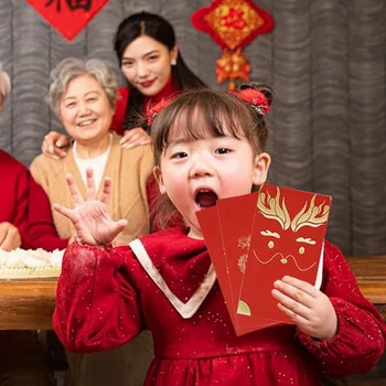 60 шт. Китайский Новый год Красные конверты Весенний фестиваль Счастливые денежные пакеты на год Дракона 2024