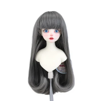 7-8 '' Dollfie Dream Doll Парики 1/3 1/4 Новый стиль Длинный Кудрявый Термостойкий Синтетическое Волокно BJD Minifee Кукла Волосы