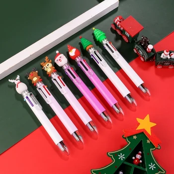 7 шт. Разноцветная шариковая ручка 0,7 мм челночная ручка 6 цветов Бочки Шариковая ручка