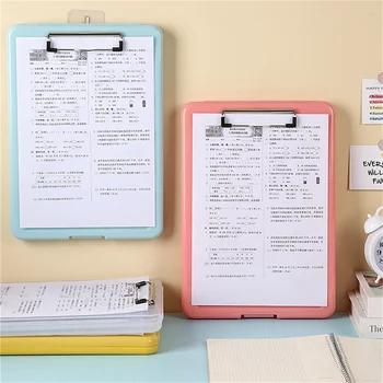 A4 Пластиковый буфер обмена Файловая коробка Тестовая бумага Хранение данных Кейс Папки с документами Блокнот Офисные школьные принадлежности