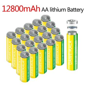 AA Батарея 12800 мАч 1,5 В Литий-ионная аккумуляторная батарея AA Литиевые батареи Производители Прямые продажи для камер Электрические игрушки