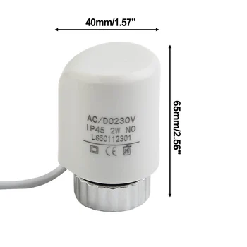 AC230 Нормально открытый/закрытый тепловой электрический термопривод Головка клапана для коллектора термостата Радиатор теплого пола