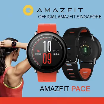 Amazfit Pace Мужские смарт-часы Sportwatch Global Firmware с английским языком Стоковые Bluetooth-часы GPS 95Новый ремонт
