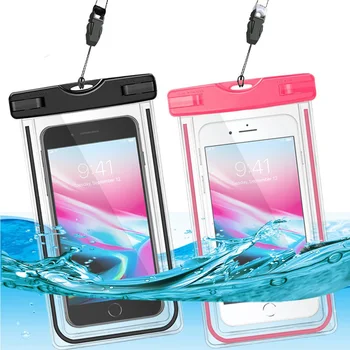Blu Studio J8M LTE 5-дюймовый водонепроницаемый чехол для подводного светящегося смартфона сумка для Blu Studio Mega 2018 6,0 дюйма с шейным ремнем