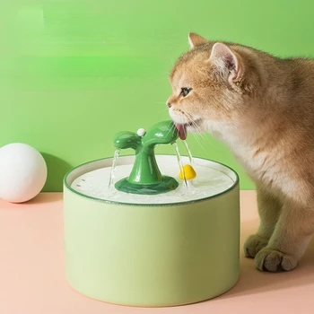 Cat автоматический диспенсер для воды керамический диспенсер для воды фильтрация циркуляция потока кошка собака вода электрические товары для домашних животных